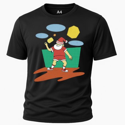 Pickleball Santa Claus Performance Shirt