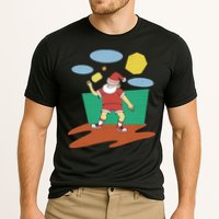 Pickleball Santa Claus Cooling Performance Crew T-Shirt