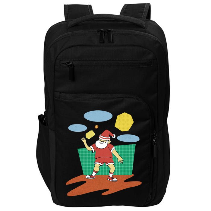 Pickleball Santa Claus Impact Tech Backpack