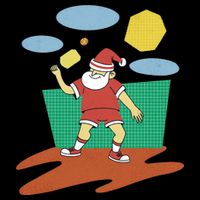 Pickleball Santa Claus Impact Tech Backpack