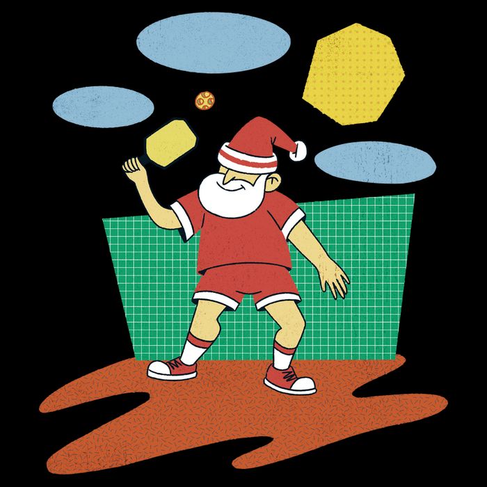 Pickleball Santa Claus Impact Tech Backpack