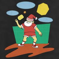 Pickleball Santa Claus Adult Drive Performance Visor