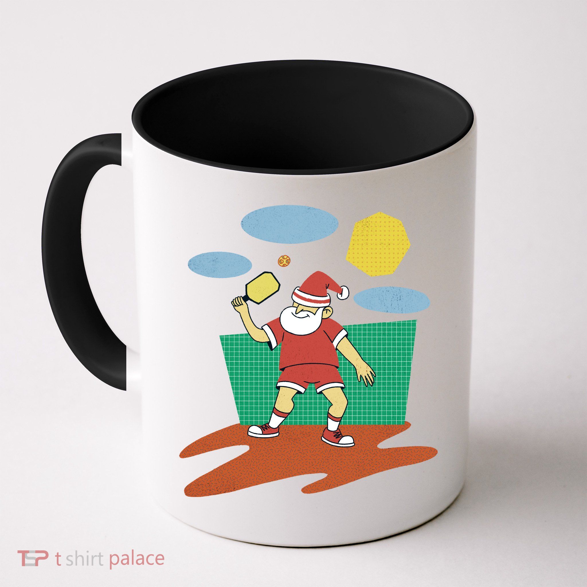 Pickleball Santa Claus Mug