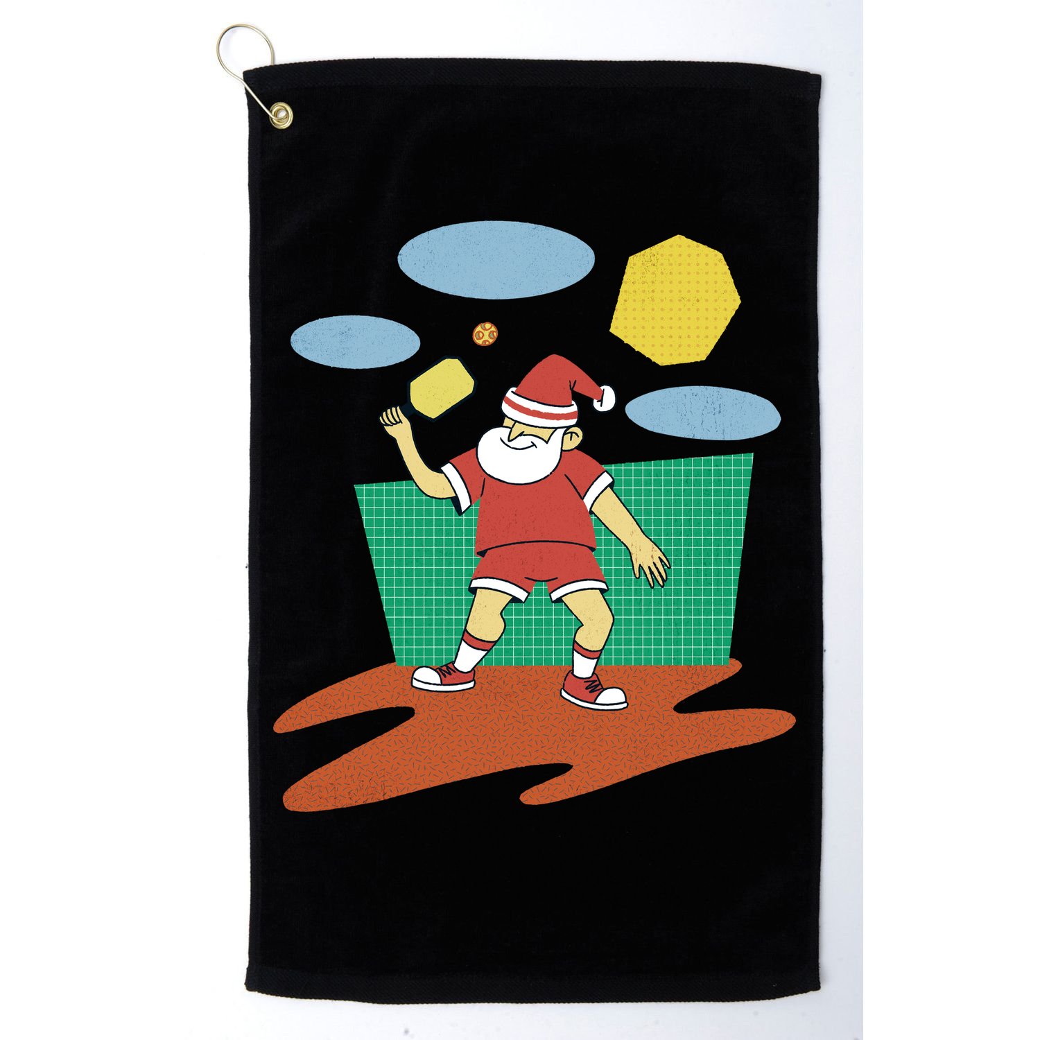 Pickleball Santa Claus Golf Towel