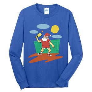 Pickleball Santa Claus Tall Long Sleeve T-Shirt