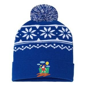 Pickleball Santa Claus USA-Made Snowflake Beanie