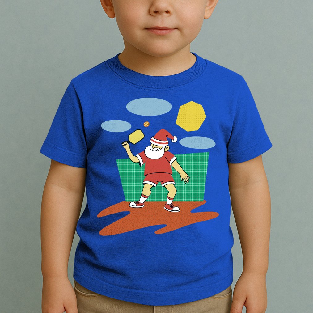 Pickleball Santa Claus Toddler T-Shirt