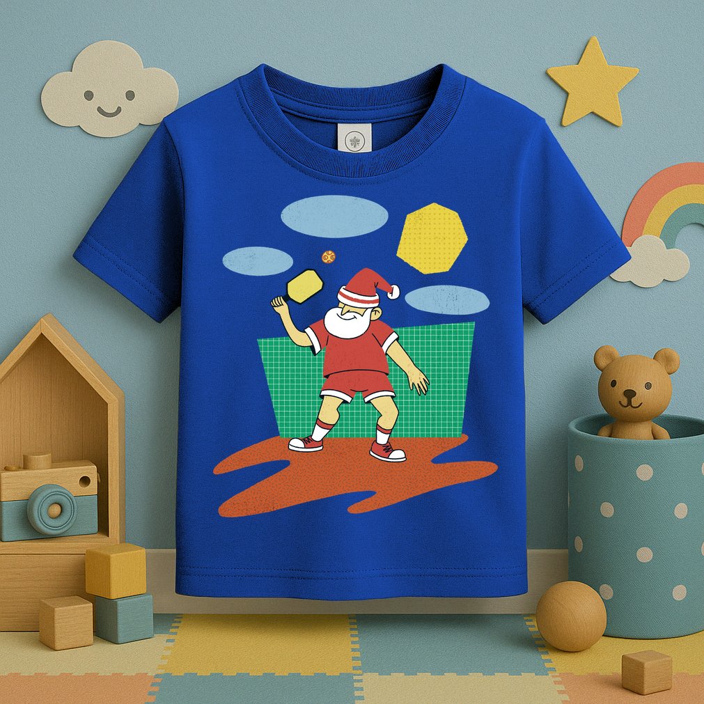 Pickleball Santa Claus Toddler T-Shirt