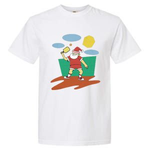 Pickleball Santa Claus Garment-Dyed Heavyweight T-Shirt