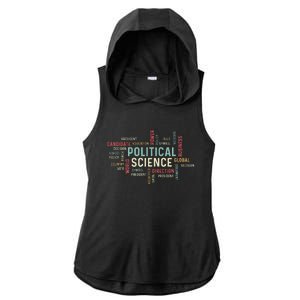 Political Science Careers Hardworking Student Ladies PosiCharge Tri-Blend Wicking Draft Hoodie Tank