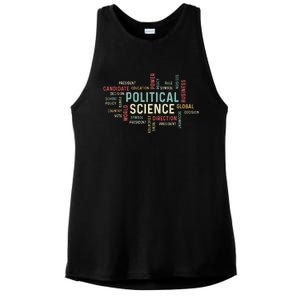 Political Science Careers Hardworking Student Ladies PosiCharge Tri-Blend Wicking Tank