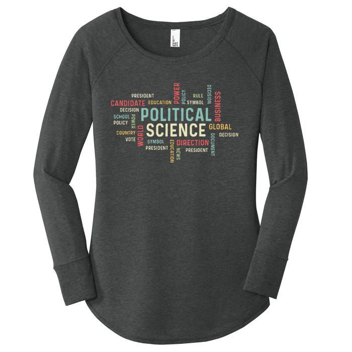 Political Science Careers Hardworking Student Women's Perfect Tri Tunic Long Sleeve Shirt