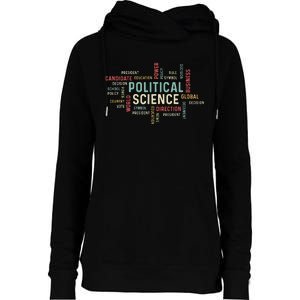 Political Science Careers Hardworking Student Womens Funnel Neck Pullover Hood