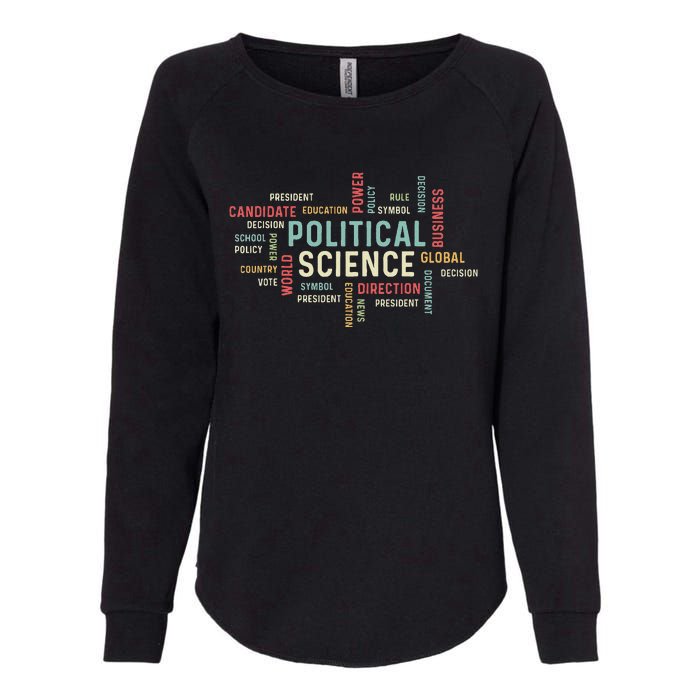 Political Science Careers Hardworking Student Womens California Wash Sweatshirt