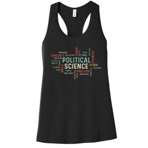 Political Science Careers Hardworking Student Women's Racerback Tank