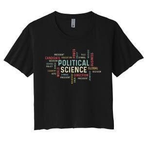 Political Science Careers Hardworking Student Women's Crop Top Tee