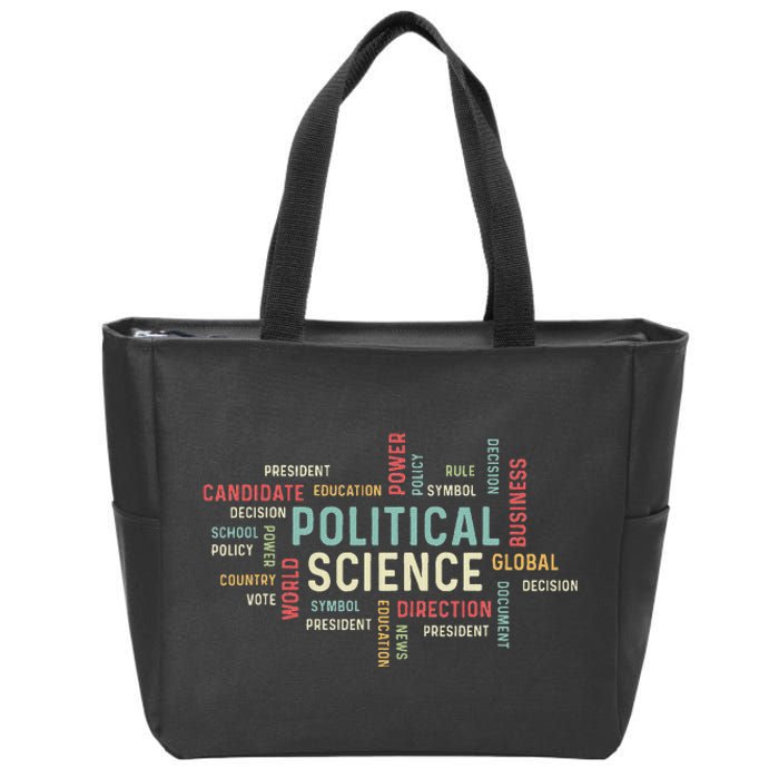 Political Science Careers Hardworking Student Zip Tote Bag