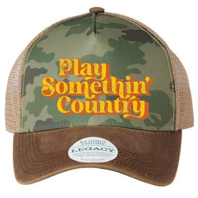 Play Something Country Music Saying Funny Retro 70S Legacy Tie Dye Trucker Hat