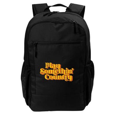 Play Something Country Music Saying Funny Retro 70S Backpack