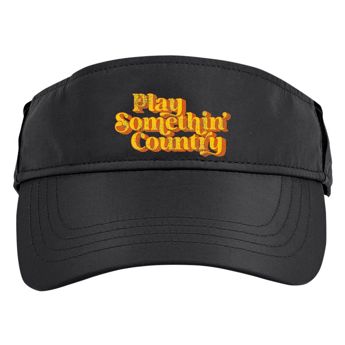 Play Something Country Music Saying Funny Retro 70S Adult Drive Performance Visor