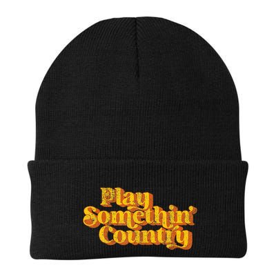 Play Something Country Music Saying Funny Retro 70S Beanie