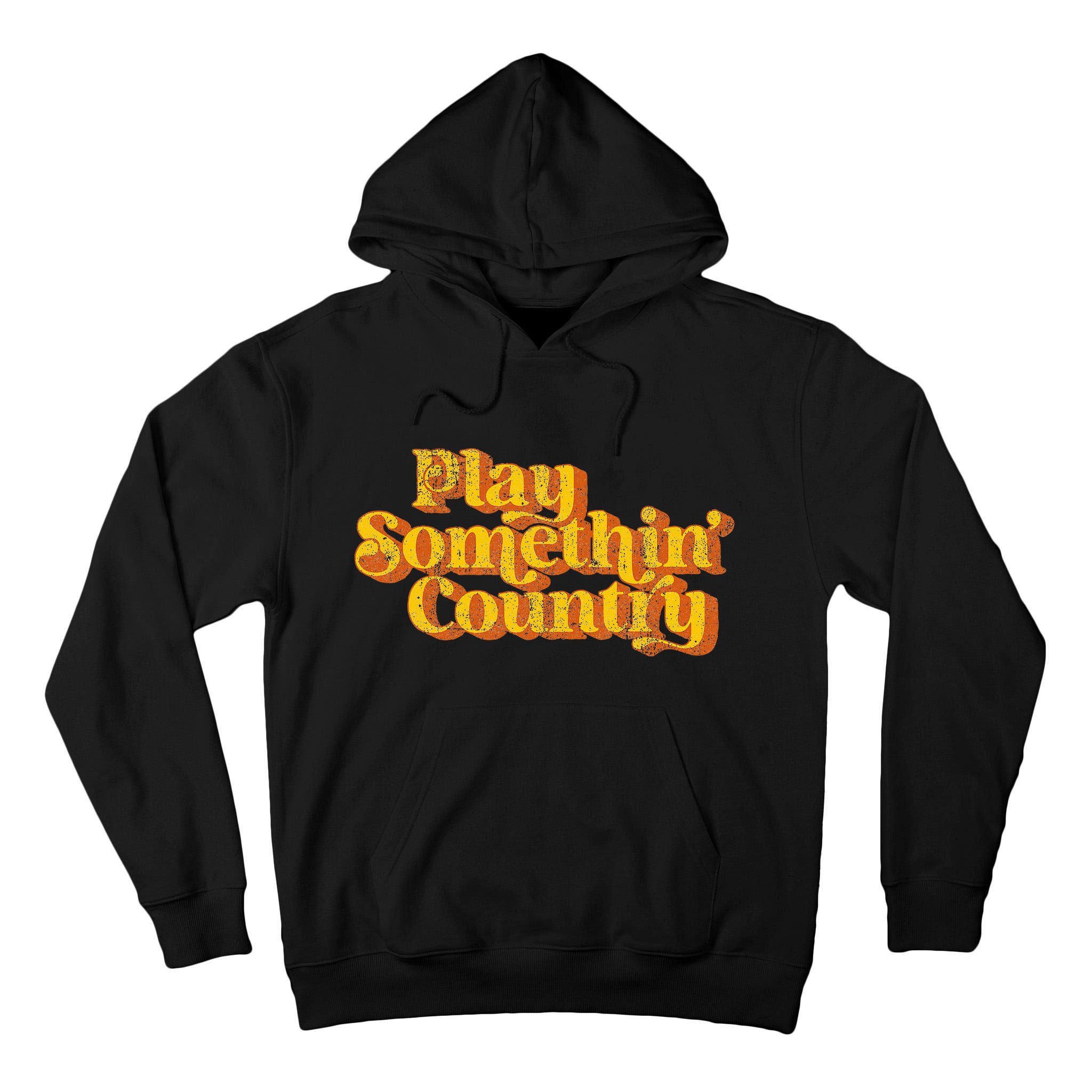 Play Something Country Music Saying Funny Retro 70S Tall Hoodie