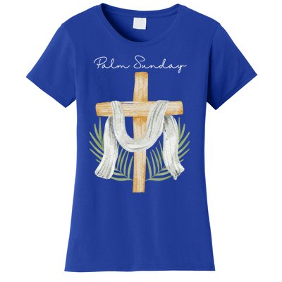 Palm Sunday Cross With Palm Leaves Meaningful Gift Women's T-Shirt