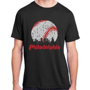 Philadelphia Skyline Cityscape Adult ChromaSoft Performance T-Shirt