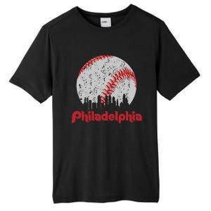 Philadelphia Skyline Cityscape Tall Fusion ChromaSoft Performance T-Shirt