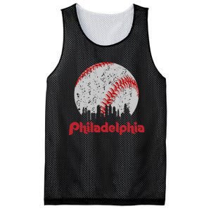 Philadelphia Skyline Cityscape Mesh Reversible Basketball Jersey Tank