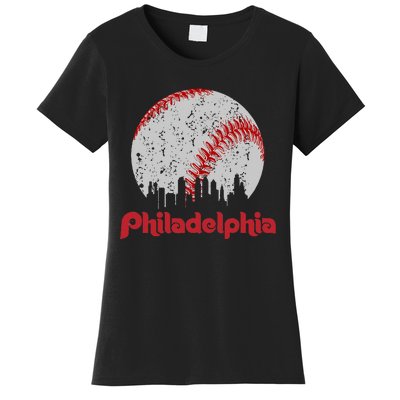 Philadelphia Skyline Cityscape Women's T-Shirt