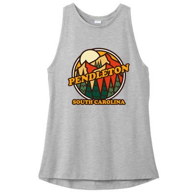 Pendleton South Carolina Mountain Hiking Souvenir Ladies PosiCharge Tri-Blend Wicking Tank