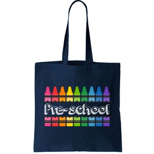 Pre School Colorful Crayons Back To School Tote Bag