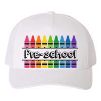 Pre School Colorful Crayons Back To School Yupoong Adult 5-Panel Trucker Hat