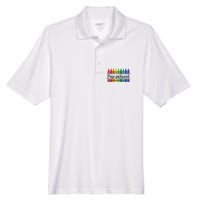 Pre School Colorful Crayons Back To School Men's Origin Performance Piqué Polo