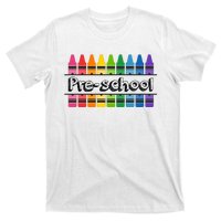 Pre School Colorful Crayons Back To School T-Shirt