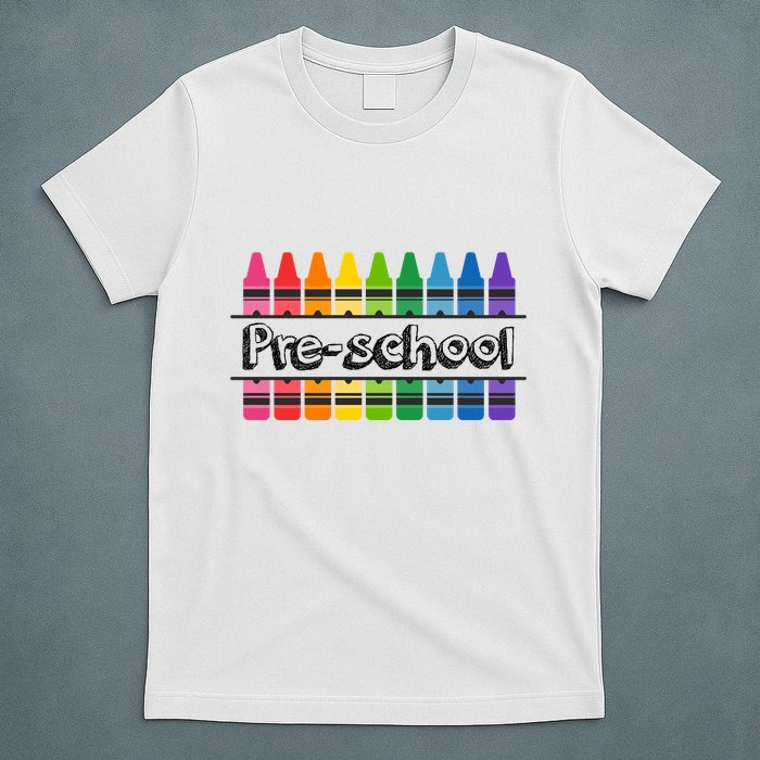 Pre School Colorful Crayons Back To School T-Shirt