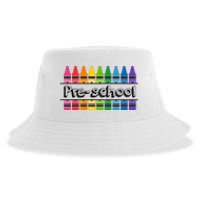 Pre School Colorful Crayons Back To School Sustainable Bucket Hat