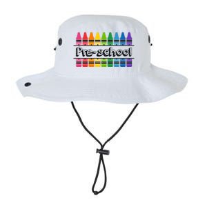 Pre School Colorful Crayons Back To School Legacy Cool Fit Booney Bucket Hat