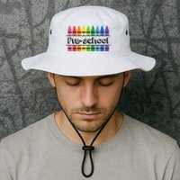Pre School Colorful Crayons Back To School Bucket Hat