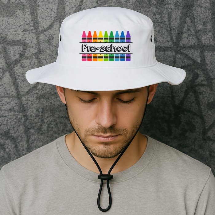 Pre School Colorful Crayons Back To School Bucket Hat