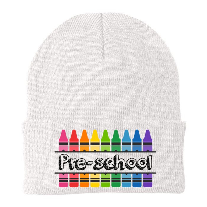 Pre School Colorful Crayons Back To School Knit Cap Winter Beanie