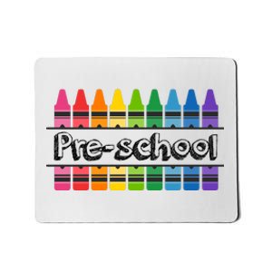 Pre School Colorful Crayons Back To School Mousepad