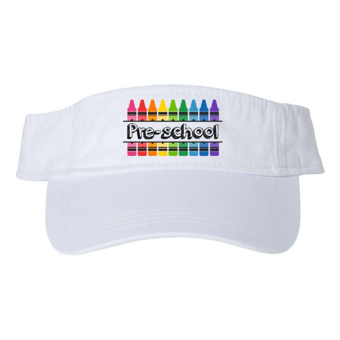 Pre School Colorful Crayons Back To School Valucap Bio-Washed Visor