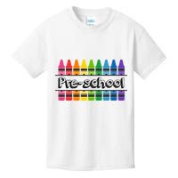 Pre School Colorful Crayons Back To School Kids T-Shirt