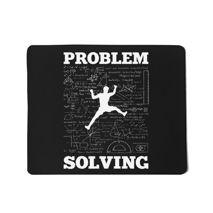 Problem Solving Climber Rock Climbing Bouldering Pun Funny Mousepad