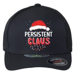 Persistent Santa Claus Christmas Matching Costume Gift Flexfit Unipanel Trucker Cap