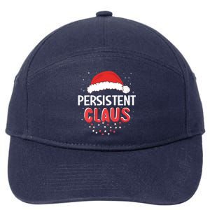 Persistent Santa Claus Christmas Matching Costume Gift 7-Panel Snapback Hat