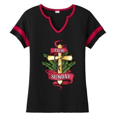 Palm Sunday Cool Gift Ladies Halftime Notch Neck Tee