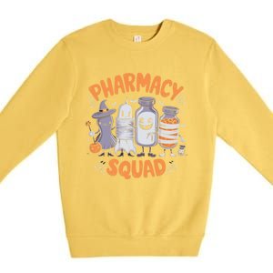 Pharmacy Squad Cute Halloween Pharmacist Techs Students Fun Cool Gift Premium Crewneck Sweatshirt